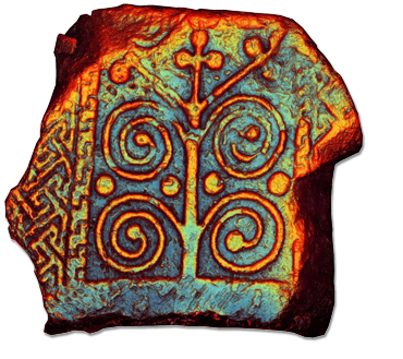Pictish stone fragment Groam Rosemarkie